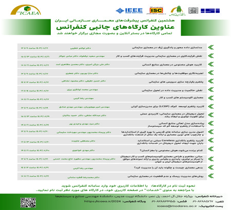 راهنمای ثبت نام در کارگاه های کنفرانس